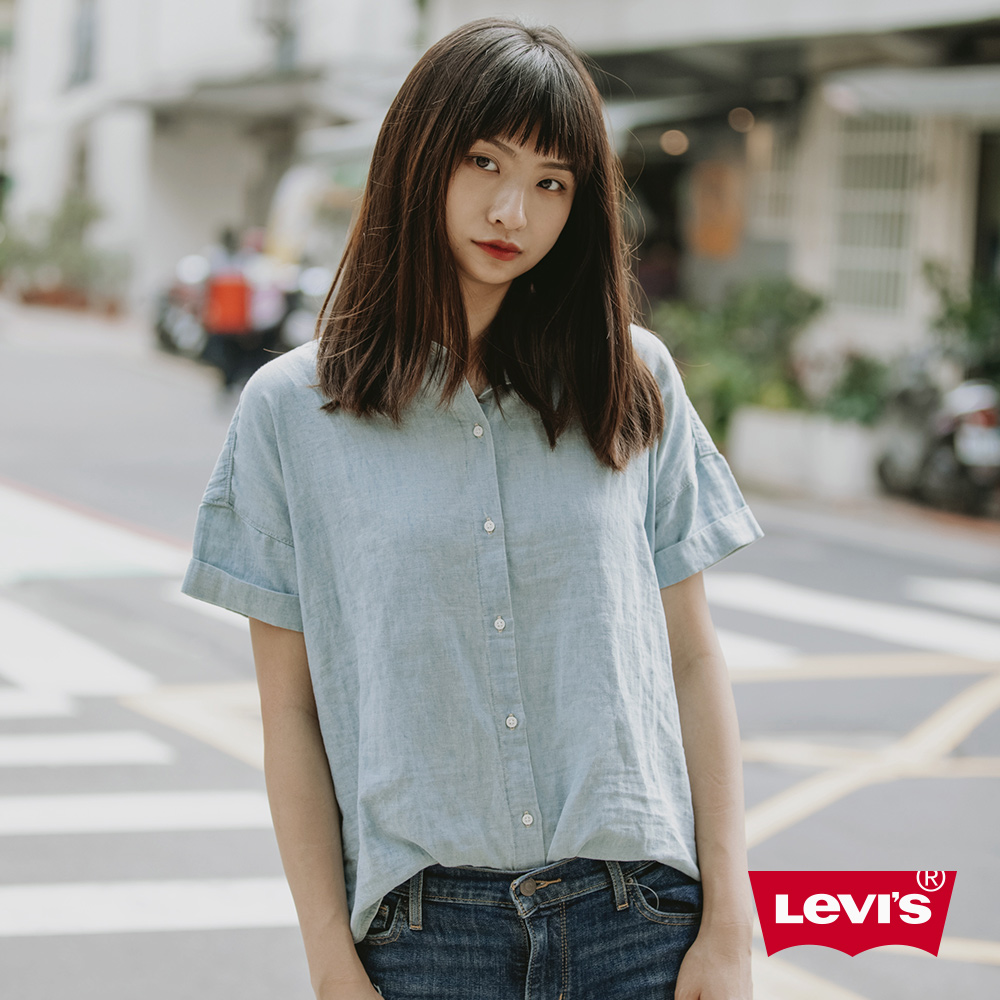 Levis 牛仔襯衫 女裝 短袖丹寧