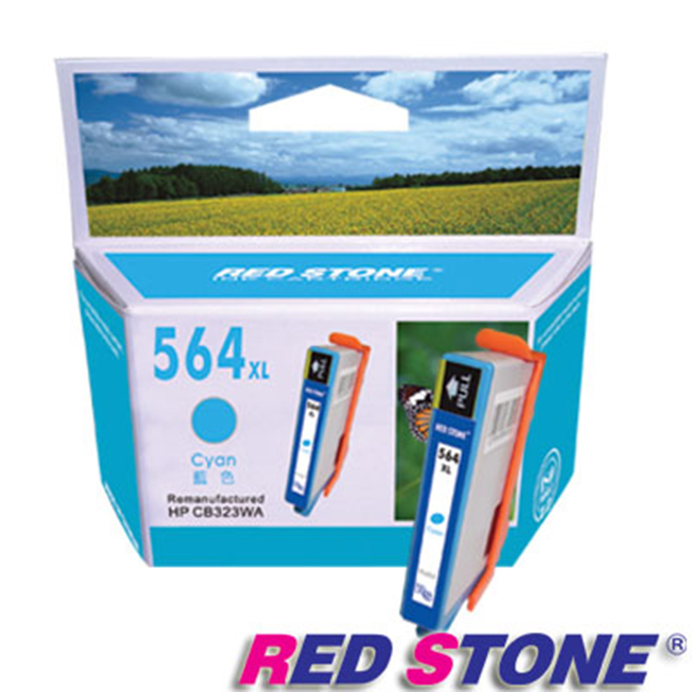 RED STONE for HP CB323WA環保墨水匣(藍色)NO.564XL
