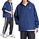Adidas Trefoil WB 男款 藍色 休閒 經典 寬鬆 防風 連帽 外套 IR9858 product thumbnail 1