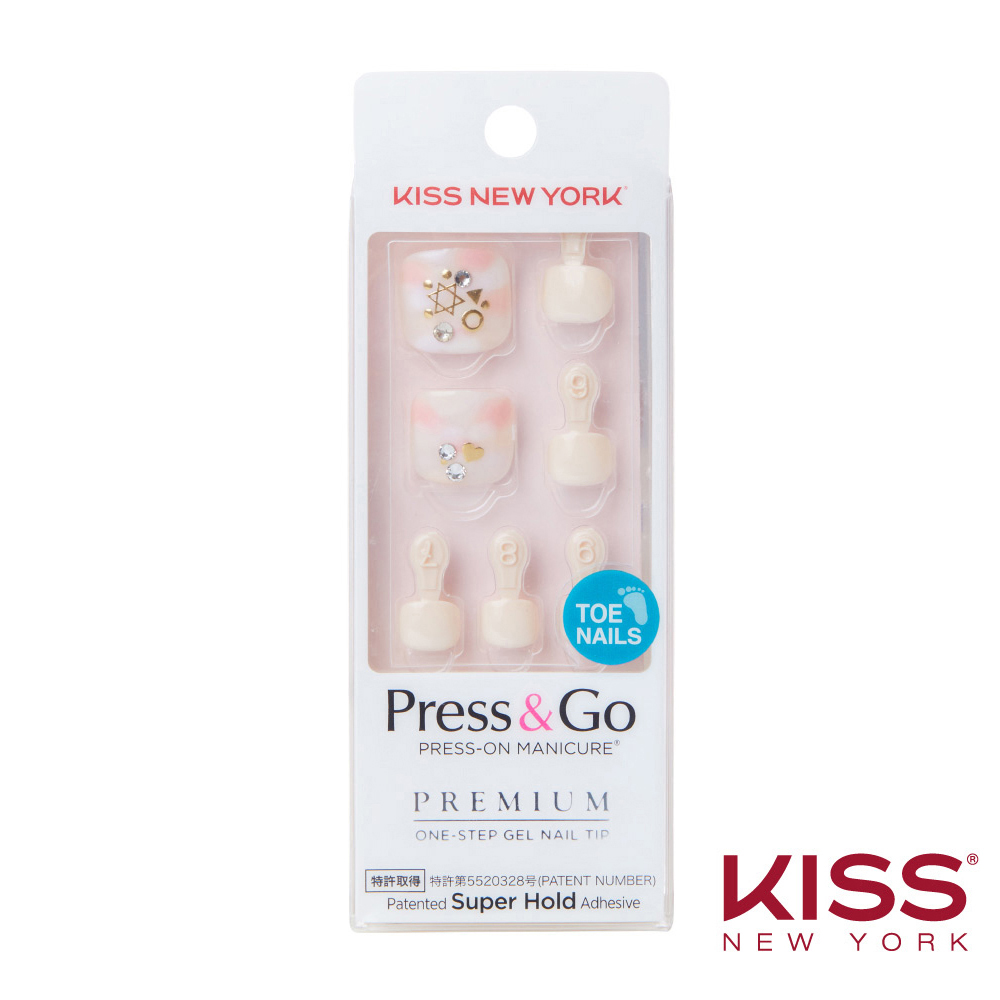 KISS New York-Press&Go足部指甲貼片-愛到最後(BHJT09J)