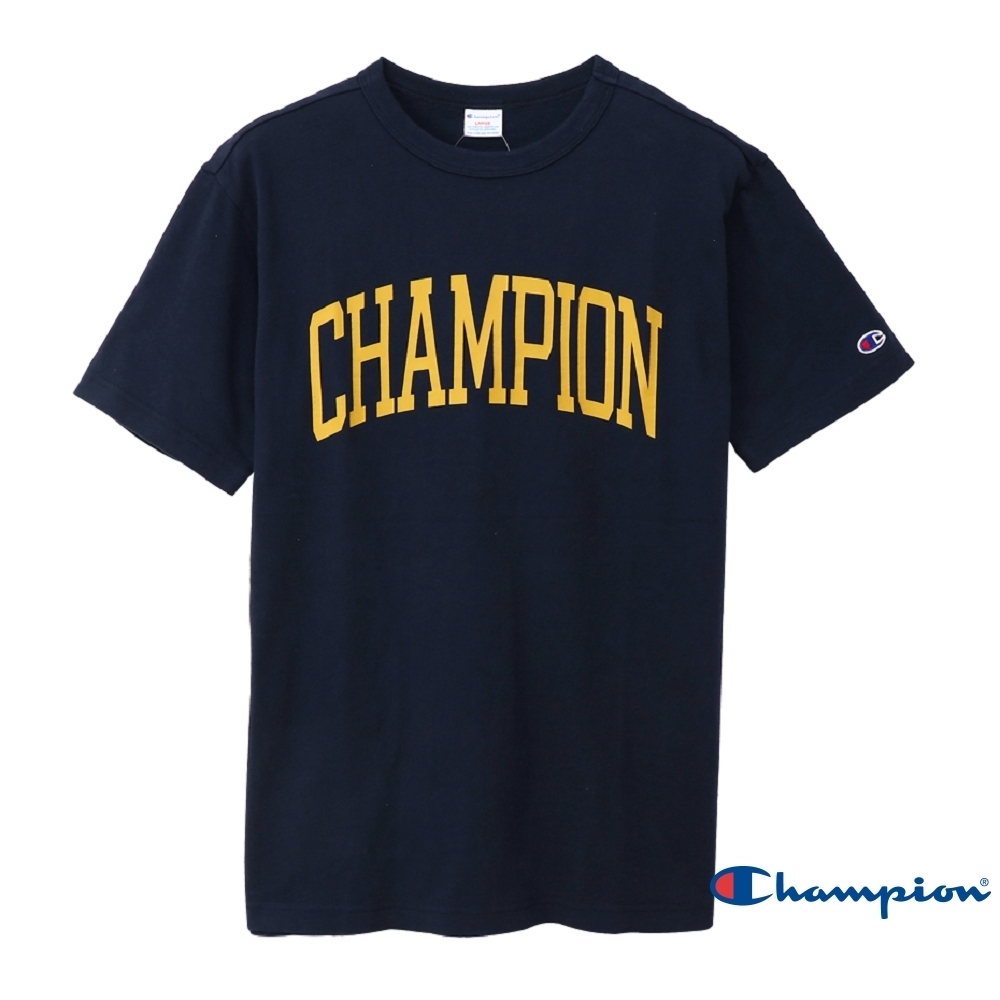 Champion Campus大字LOGO短Tee 深藍色