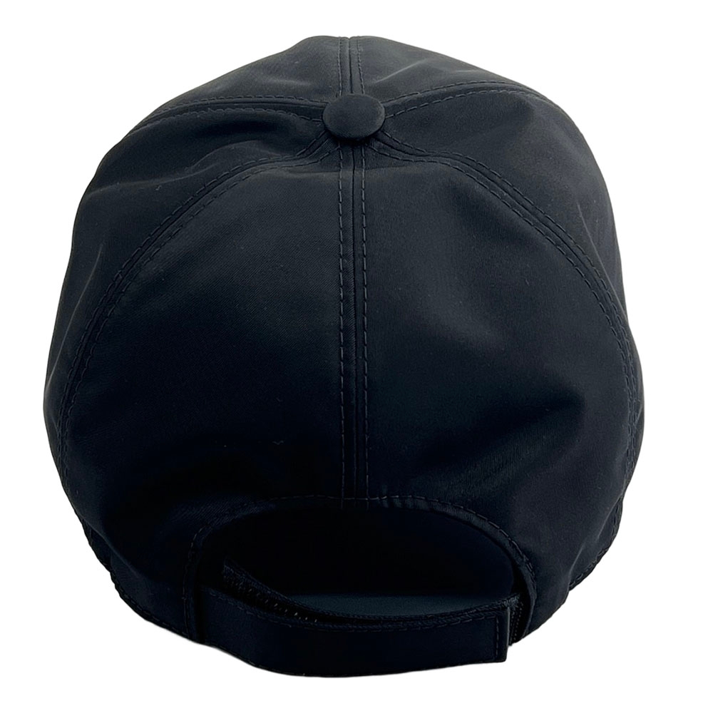 PRADA CAP 義大利製品牌徽章刺繡尼龍棒球帽(黑/1HC179) | 兩用包 