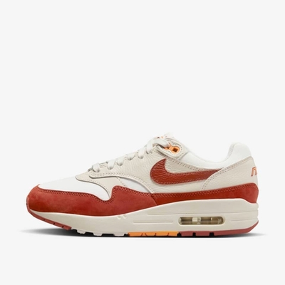 NIKE W AIR MAX 1 LX 女休閒運動鞋-白米紅-FD2370100