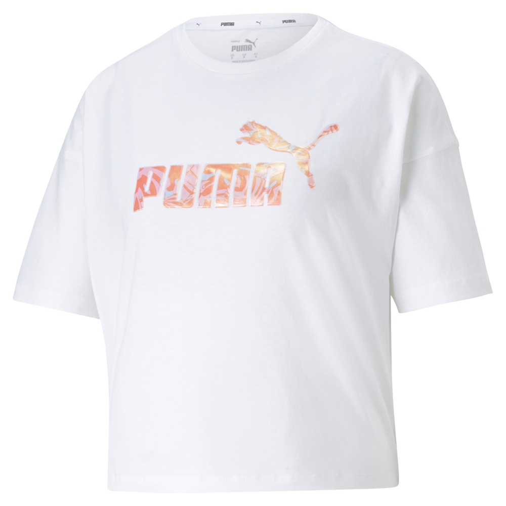【PUMA官方旗艦】基本系列FLORAL VIBES短版短袖T恤 女性 67159402 product image 1