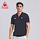 le coq sportif 法國公雞牌吸濕排汗多色經典短袖POLO衫 男-丈青 product thumbnail 1