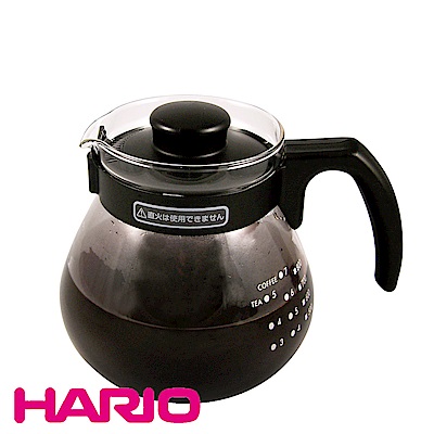 【日本 HARIO】泡茶咖啡兩用 耐熱玻璃壺1000ml (TC-100B)