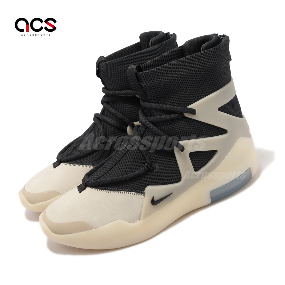 Nike 休閒鞋 Air Fear of God 1 男鞋 黑 米白 The Question 高筒 反光 AR4237-902