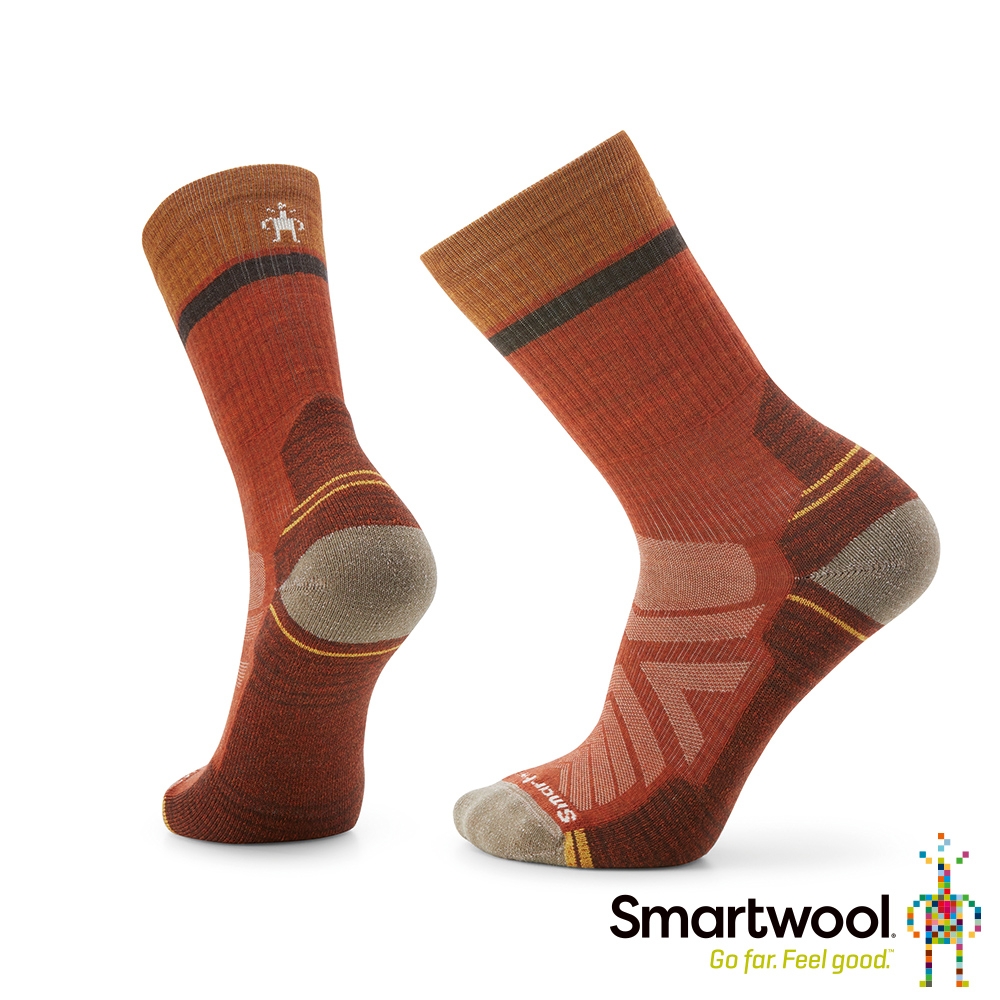 官方直營 Smartwool 機能戶外全輕量減震中長襪-Winding Trail 暗橙 美麗諾羊毛襪 登山襪 保暖襪 除臭襪