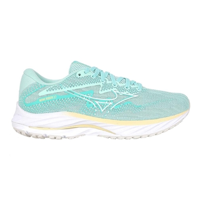 mizuno wave rider 27 sw 女慢跑鞋-4e-運動 訓練 j1gd230674 湖水綠白黃