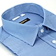 金安德森 藍色細條紋窄版短袖襯衫 product thumbnail 1