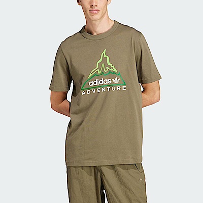 Adidas Adv Volcano Tee IL5176 男 短袖 上衣 T恤 亞洲版 運動 休閒 火山圖案 綠