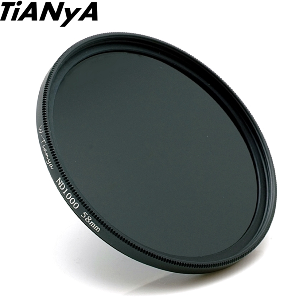 Tianya天涯18層多層鍍膜ND110即ND1000減光鏡52mm濾鏡52mm減光鏡(減10格光量;薄框)