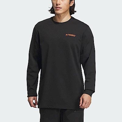 Adidas LS GFX Tee [IT8846] 男 長袖 上衣 亞洲版 運動 戶外 休閒 寬鬆 舒適 棉質 黑