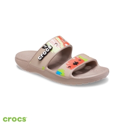 Crocs 卡駱馳 (中性鞋) 經典紮染编織雙帶拖鞋-208060-2ZJ