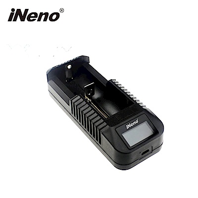 iNeno-專業級LCD顯示USB 18650單槽鋰電池充電器(台灣製造公司貨)