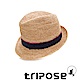 tripose 經典微旅-100%手工Raffia紳士遮陽草帽-雙色藍紋理 product thumbnail 1