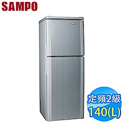 SAMPO聲寶 140L 2級定頻2門電冰箱 SR-A14Q(S6) 典雅銀