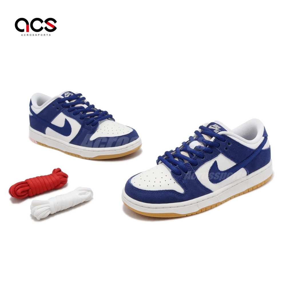 Nike 童鞋SB Dunk Low Pro PS 藍白道奇隊Dodgers 中童小朋友4-7歲