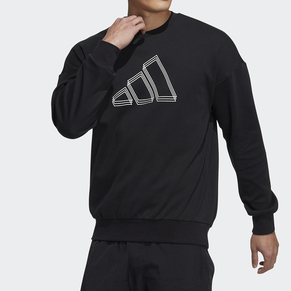 adidas 上衣 男 長袖上衣 運動 慢跑 訓練 亞規 黑 H39359