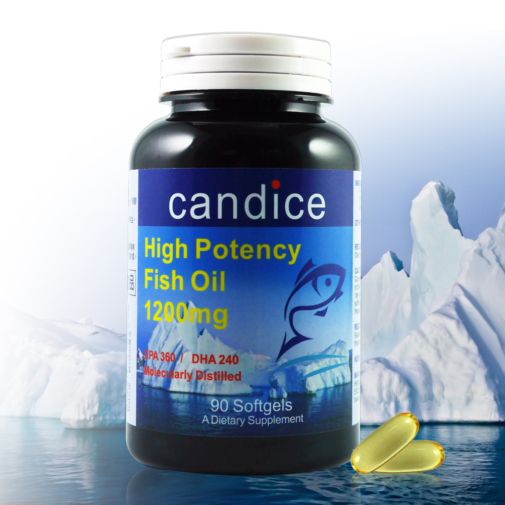 【Candice】康迪斯歐米加600魚油膠囊/超級Omega-3(90顆/瓶)