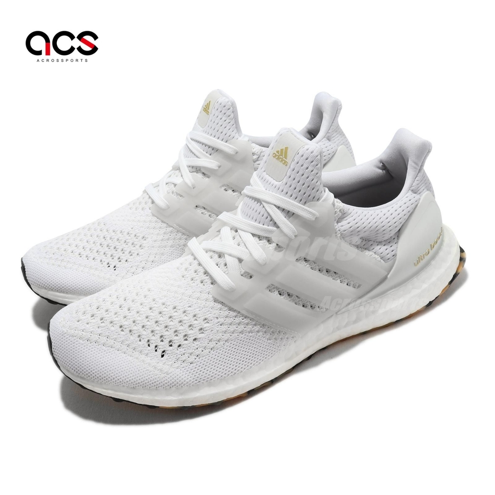 adidas 慢跑鞋 Ultraboost 1 男鞋 白 全白 路跑 緩震 經典 運動鞋 馬牌輪胎底 GY9135