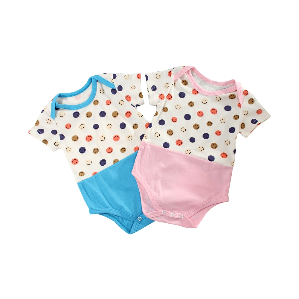 魔法Baby~包屁衣(2件一組) 台灣製嬰兒夏季短袖連身衣  k51778