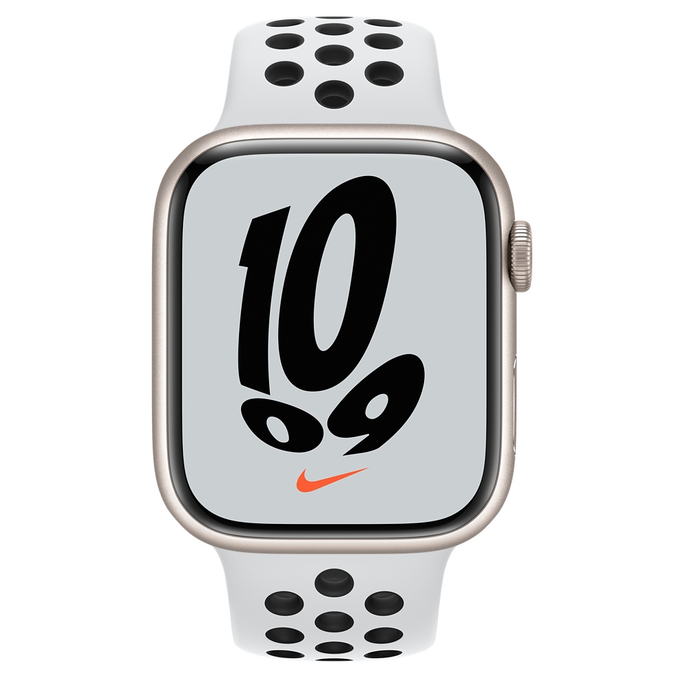 Apple Watch Nike Series 7 (GPS) 45mm 星光鋁金屬錶殼+Pure Platinum