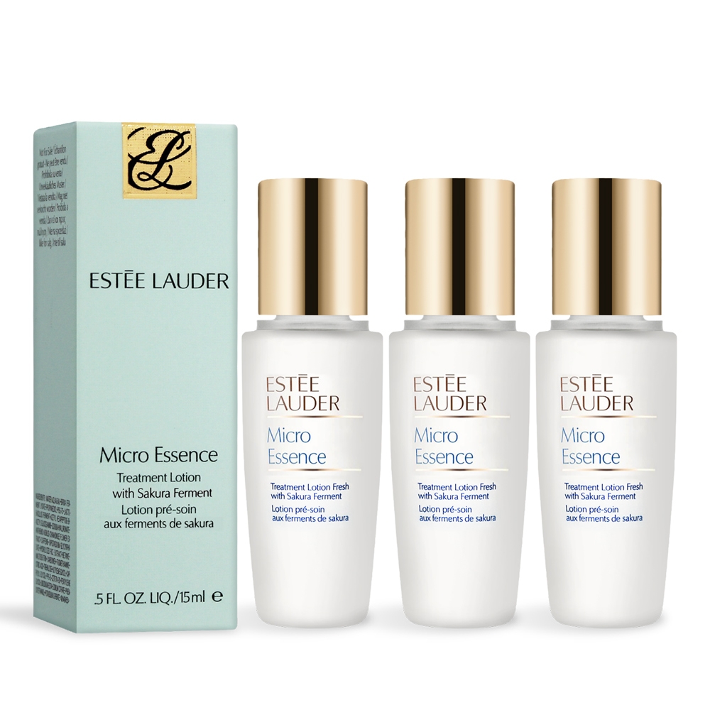 ESTEE LAUDER 雅詩蘭黛 微分子肌底原生露櫻花輕盈版15mlX3 新版