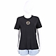 VERSACE 燙金圓形徽標黑色棉質短袖TEE T恤(女款) product thumbnail 1