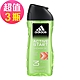 adidas愛迪達 男性三合一潔顏洗髮沐浴露(能量激活)x3瓶組(250ml/瓶) product thumbnail 1