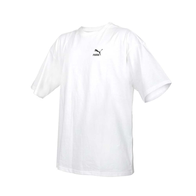 PUMA BETTER CLASSICS 男流行系列寬版短袖T恤-歐規 慢跑 上衣 62131502 白黑