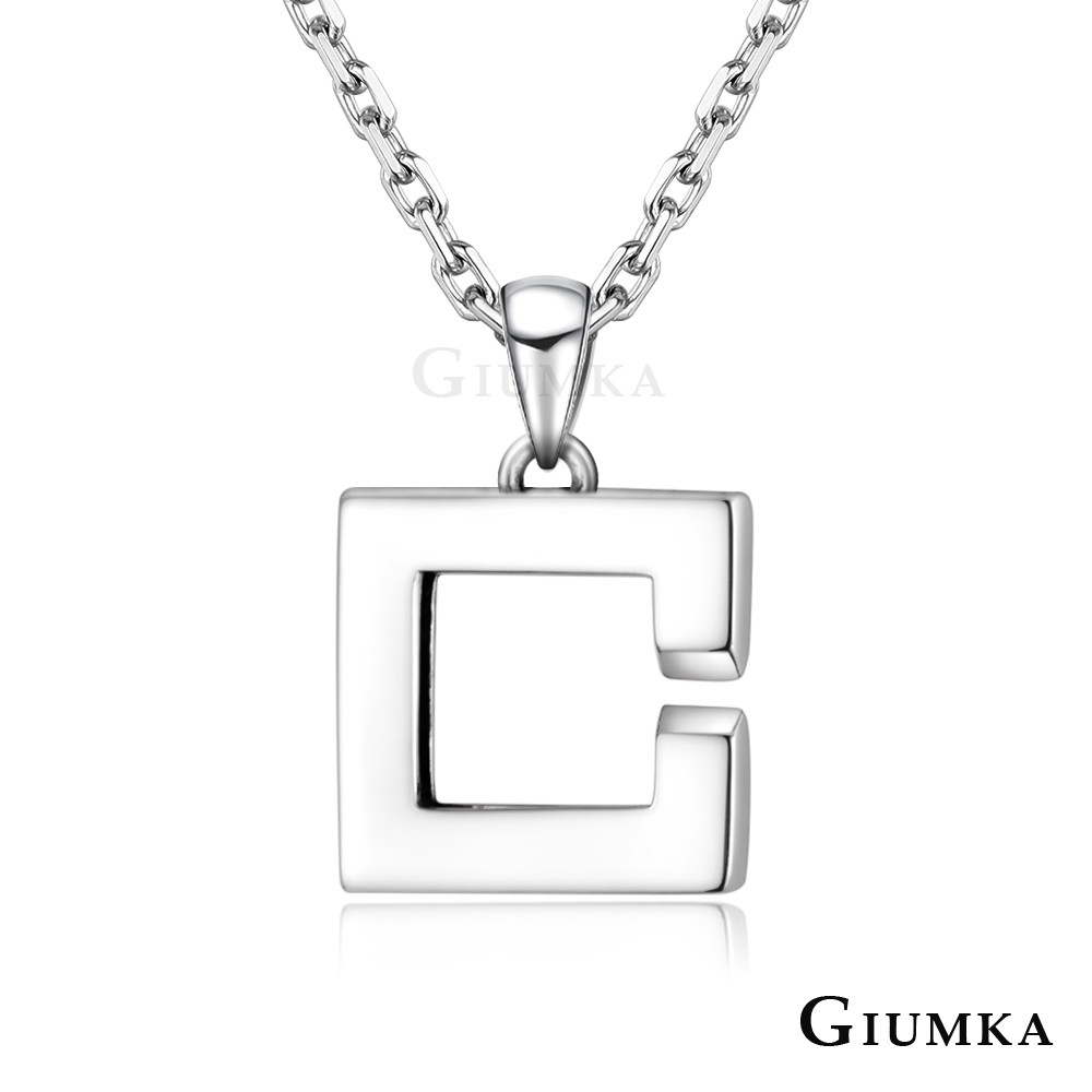 GIUMKA 925純銀 命中注定情侶項鍊-銀色單鍊