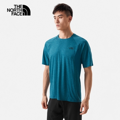 The North Face M BRIDGER NEW S/S SHIRT – AP 男 短袖上衣-藍綠-NF0A7WD3EVP