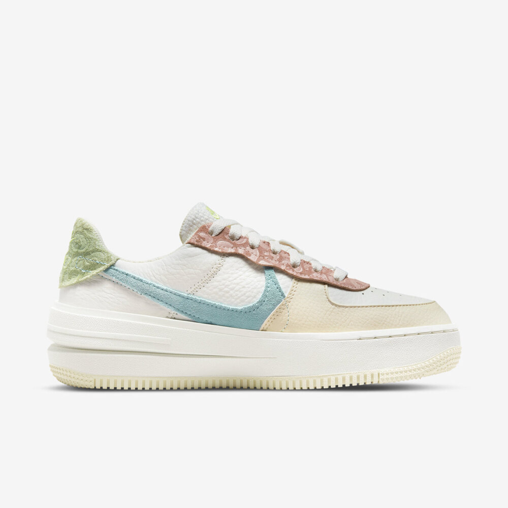 Nike Wmns AF1 LO PLT.AF.ORM [DX2671-100] 女休閒鞋經典AF1 厚底白彩