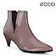 ECCO SHAPE 45 POINTY 率性尖頭小牛皮高跟短靴 女-藕粉色 product thumbnail 2