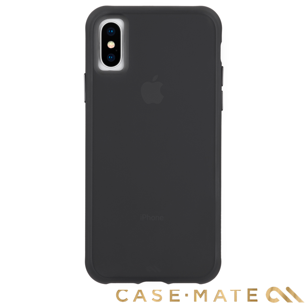 美國 Case-Mate iPhone XS/X Tough Matte 強悍防摔殼-透黑