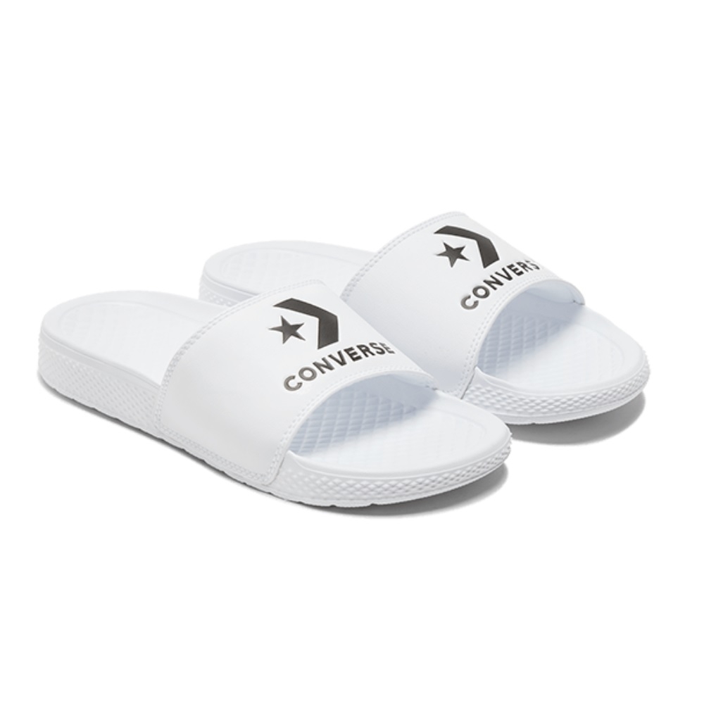 white converse slides