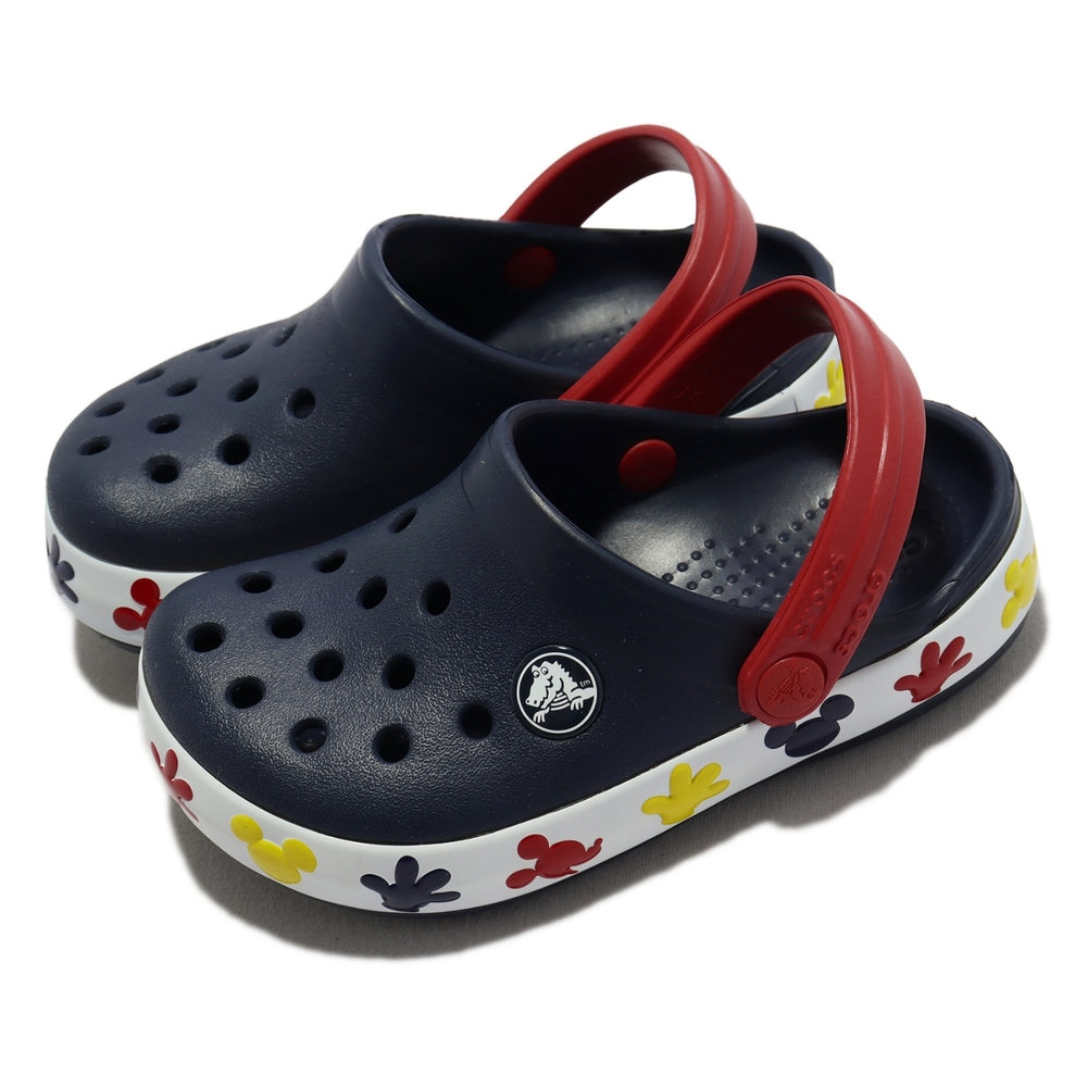 Crocs 涼拖鞋 Fun Lab Disney Mickey 童鞋 中童 深藍 米奇 迪士尼 基本款 洞洞鞋 206800410