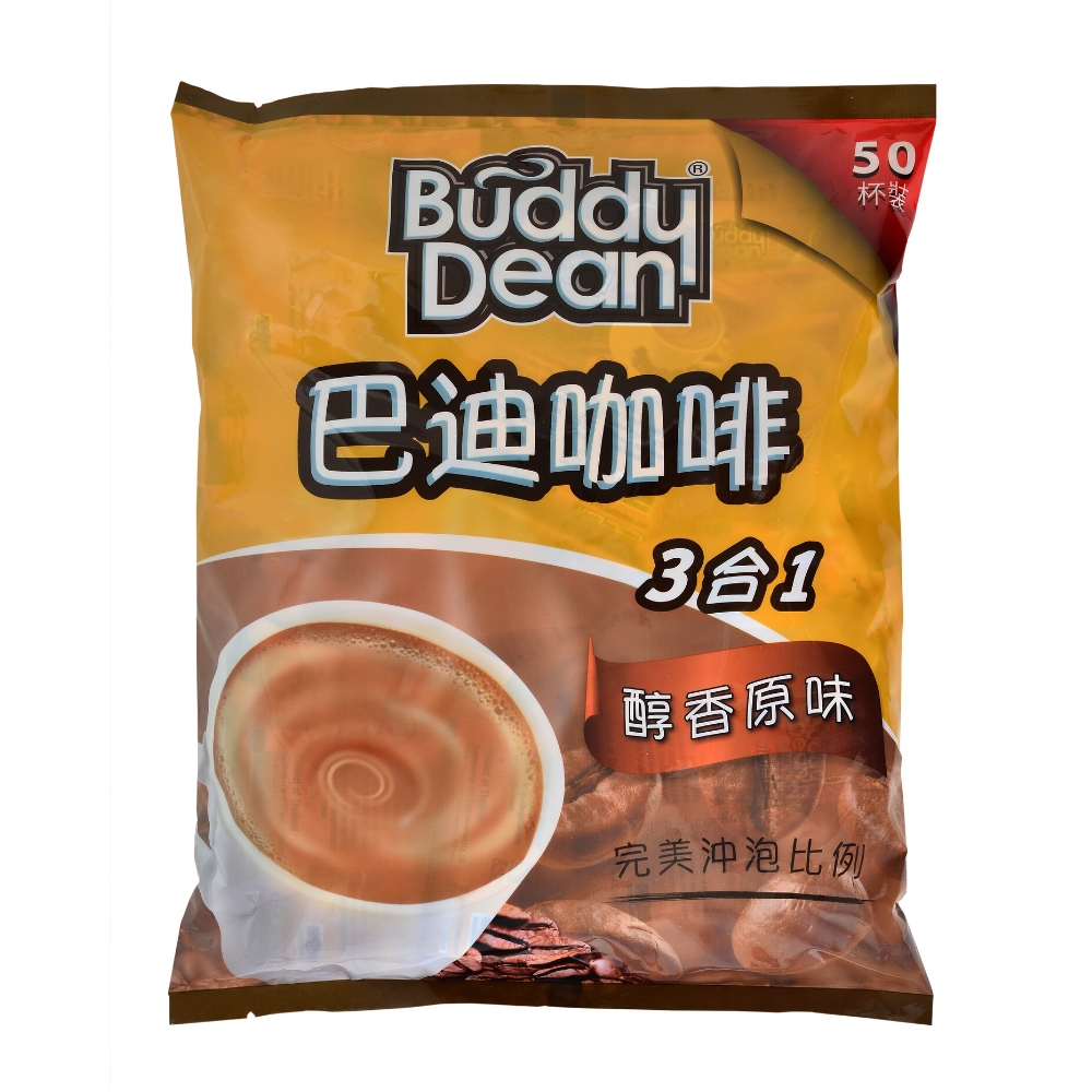 Buddy Dean 巴迪三合一咖啡-醇香原味(15gx50入)