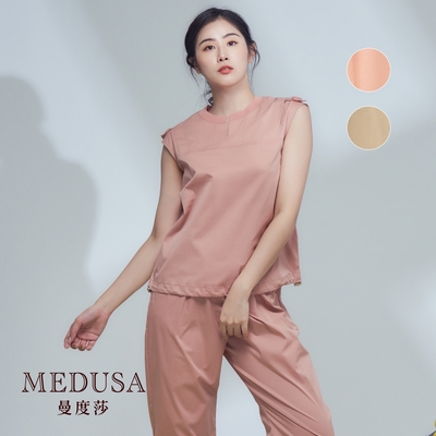 現貨【MEDUSA 曼度莎】鈕釦抽繩素色無袖上衣 - 2色（M-XL）｜女上衣 女休閒上衣 套裝拆售