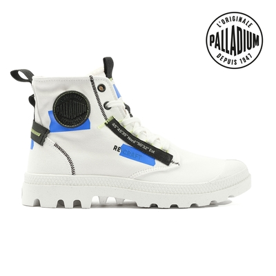 PALLADIUM PAMPA HI RE-CRAFT有機再生帆布靴-中性-太空白