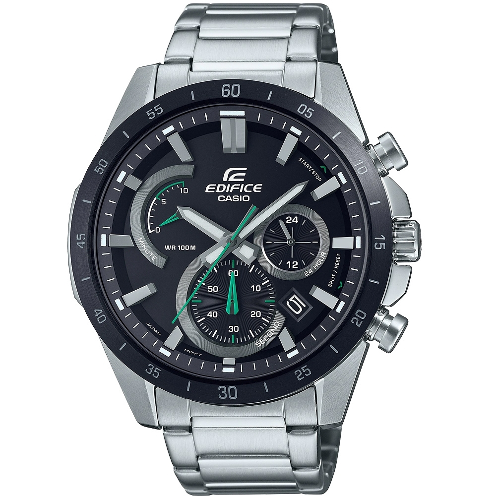 CASIO 卡西歐 EDIFICE 粗曠動感計時碼錶手錶 送禮首選 EFR-573DB-1A