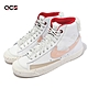 Nike Wmns Blazer Mid PRM 女鞋 白 粉紅 Leap High CNY 毛茸茸 兔年 FD4342-181 product thumbnail 1