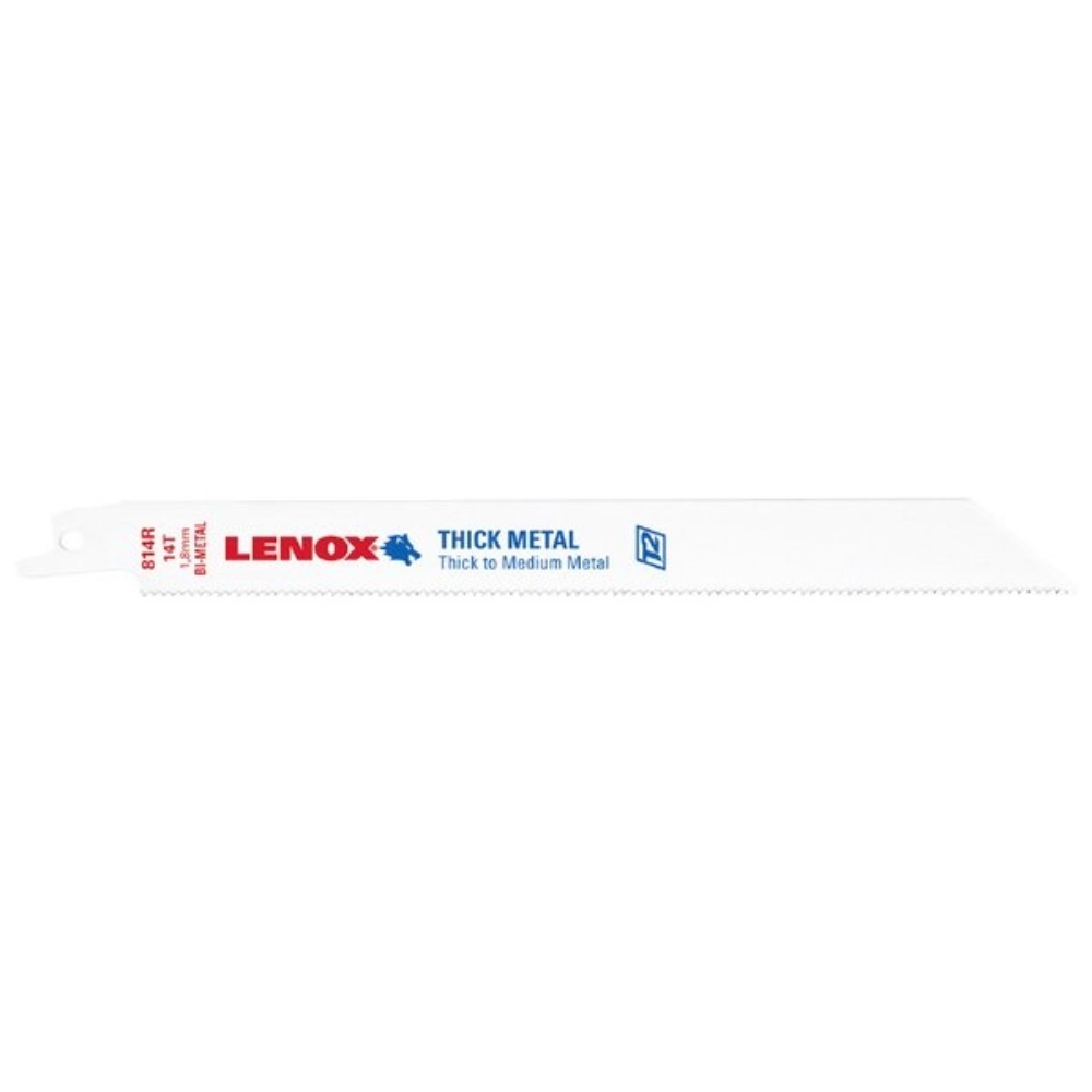 (5片裝)LENOX狼牌 8" 14T雙金屬軍刀鋸片 型號:814R 適用於厚型金屬/中厚型金屬