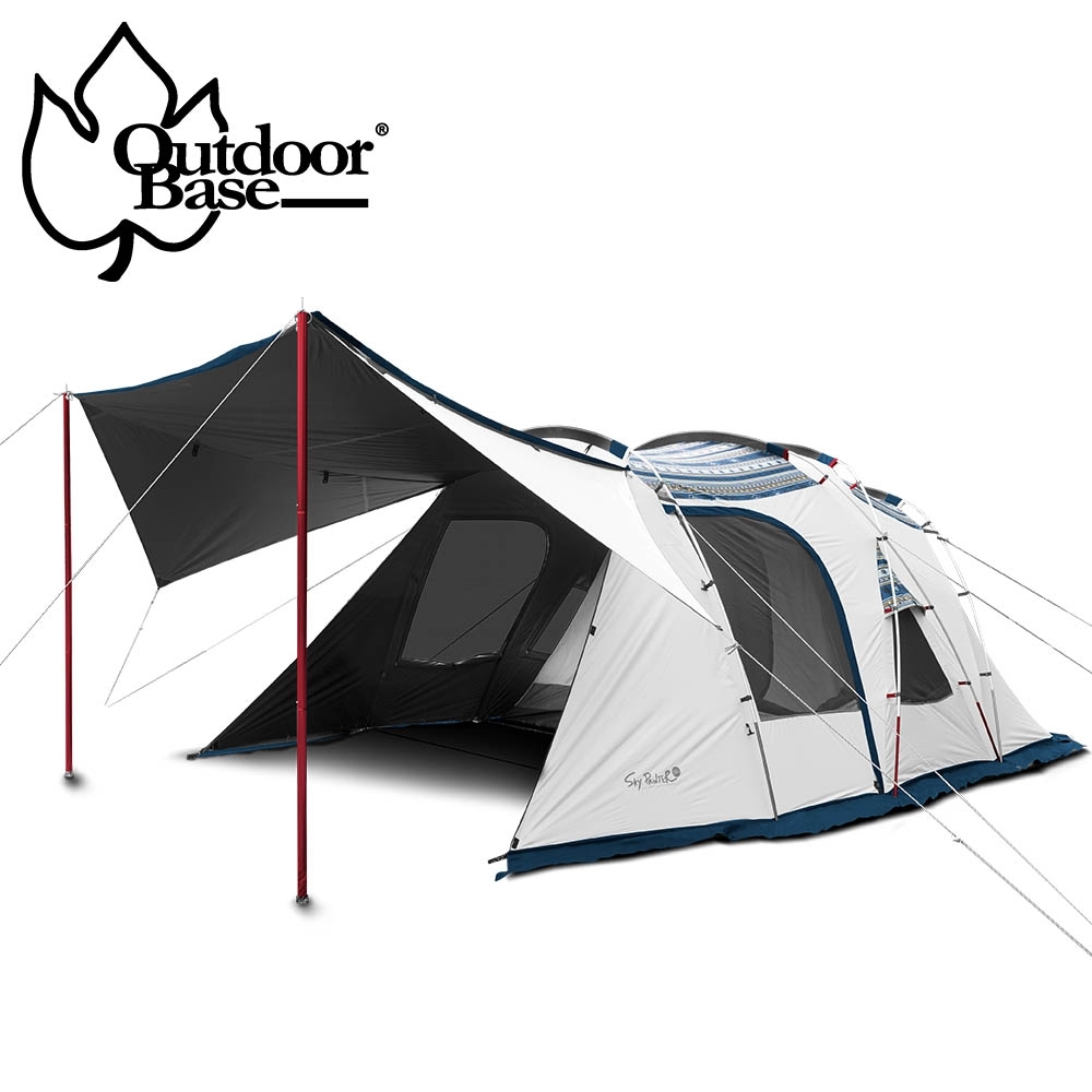 【OutdoorBase】彩繪天空帳2D(2 door)帳篷（含頂布)-23502+23526