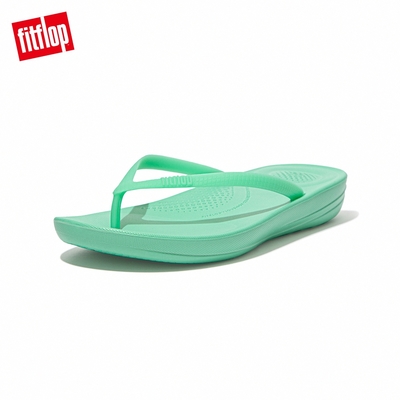 【FitFlop】IQUSHION ERGONOMIC FLIP-FLOPS 輕量人體工學戲水夾腳拖-女(薄荷綠)