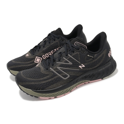 New Balance 慢跑鞋 Fresh Foam X 880 V13 GTX D 女鞋 寬楦 黑 綠 防水 運動鞋 W880GP13-D