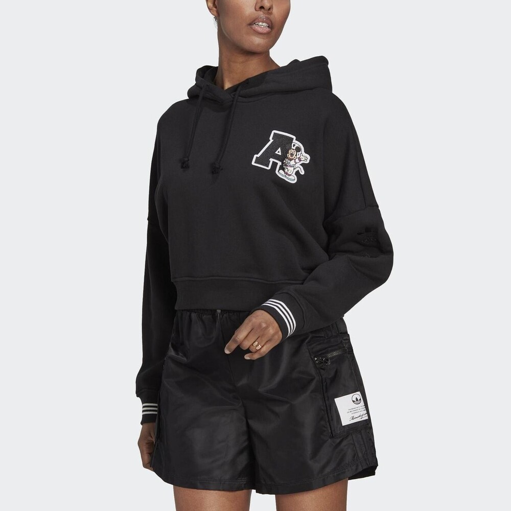 Adidas Disney Hoodie HL9054 女連帽上衣短版運動休閒迪士尼米奇國際版 