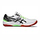 Asics GEL-Task 3 [1071A077-102] 男 排球鞋 運動 訓練 室內 緩震 支撐 透氣 白黑綠 product thumbnail 1