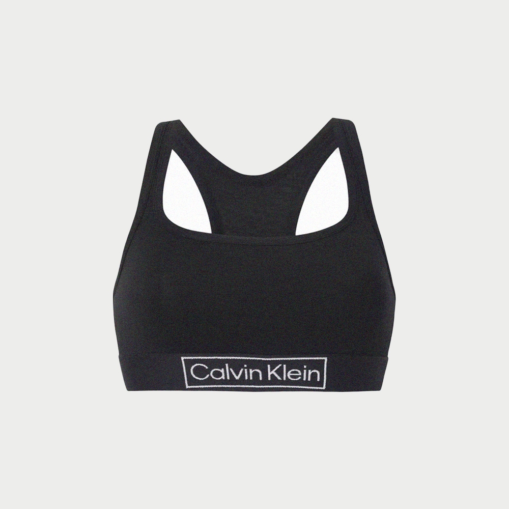 Calvin Klein 熱銷無內襯文字運動上衣(女)-黑色